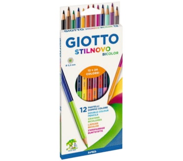 12 Lápis de Cor Bicolor GIOTTO STILNOVO cód.F25690000