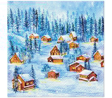 Guardanapos Winter Houses Pack 20uni Ref.SDL 236000